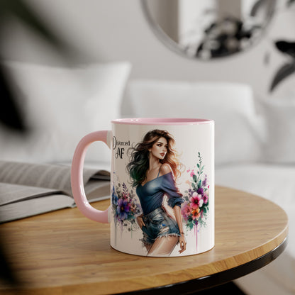 Divorced AF Mug, Stylish Coffee Cup for Newly Single, Empowerment Gift for Her, Celebration of Freedom, Unique Present for Divorcee