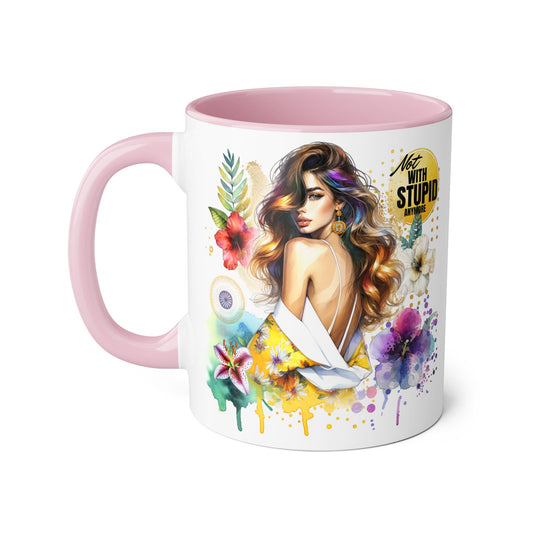 Not With Stupid Anymore Humoristic 11oz Accent Mug