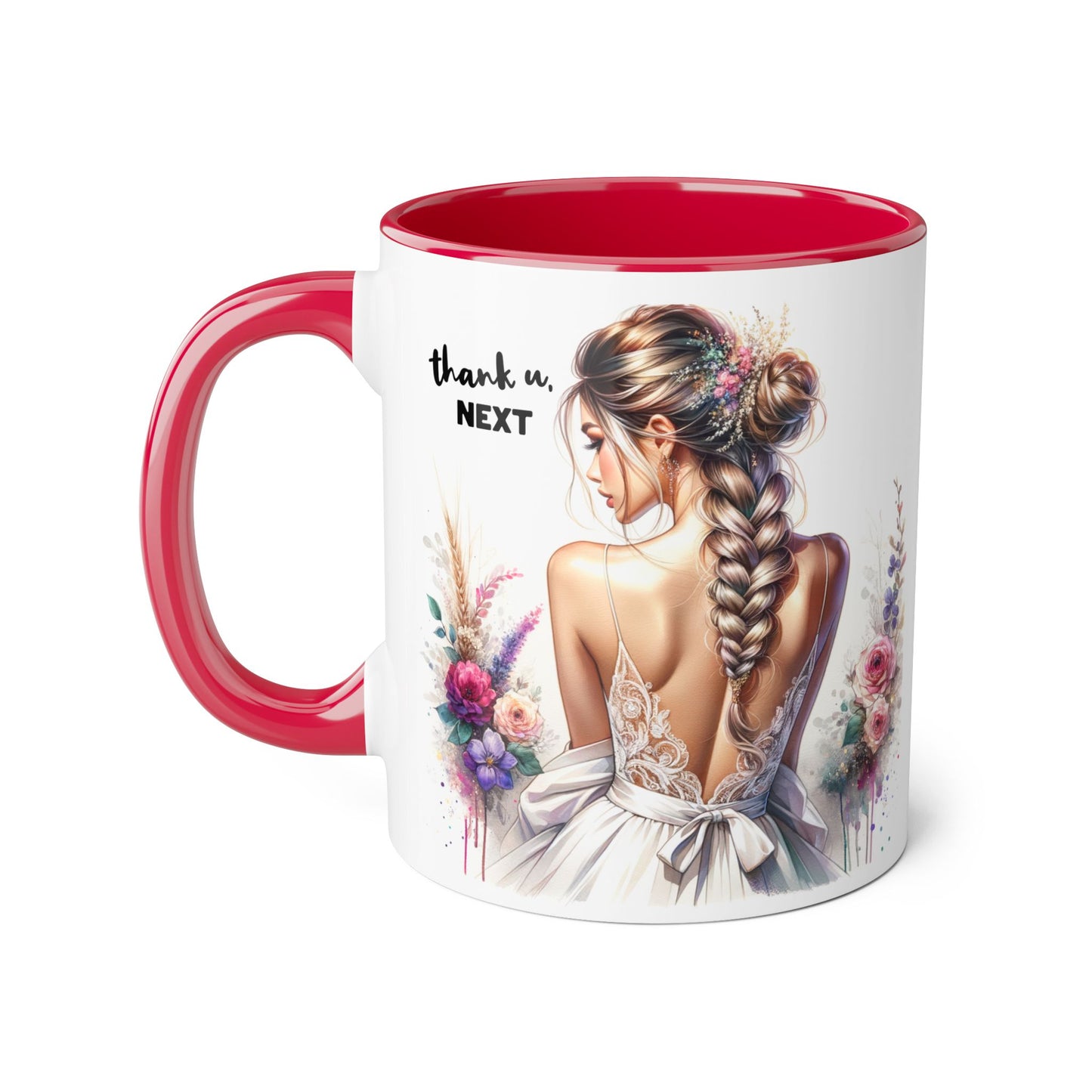 Thank U, Next Boho Floral Accent Mug