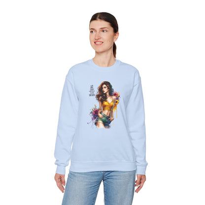 I Am My Own Happily Ever After  Stylish Inspirational Crewneck Sweatshirt, Cozy Unisex Pullover, Art Print Sweatshirt, Gift for Her, Everyday Wear, Colorful Design