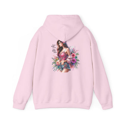 I Don`t  Make Mistakes, I Just Date Them Floral Bliss Unisex Hooded Sweatshirt - Cozy Gift, Bohemian Style, Comfortable Layer, Everyday Wear, Spring Fashion