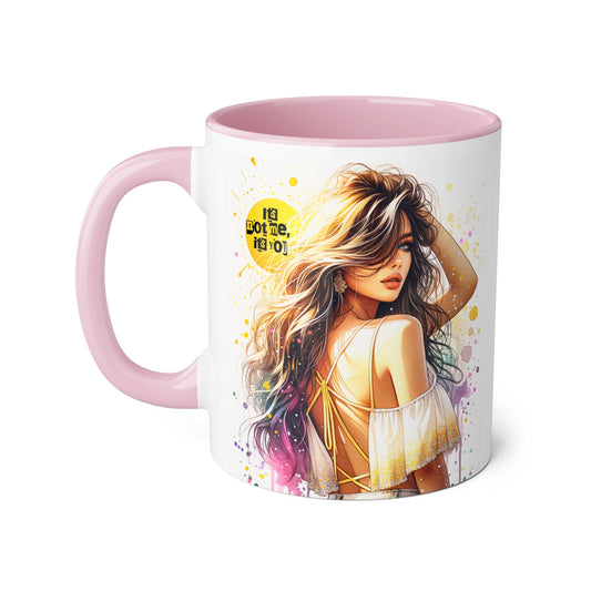 It's Not Me, It's You Humoristic Vibrant Accent Mug with Colorful Art, Perfect for Coffee Lovers, Gift for Birthdays, Home Decor, Unique Art Collectibles