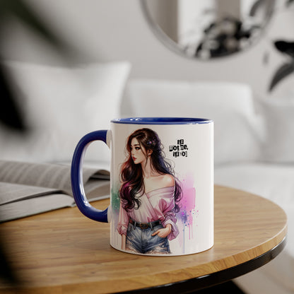 It's Not Me, It's You Humoristic Vibrant Accent Mug, Espresso Lover's Gift, Stunning Art Print Mug, Unique Coffee Cup, Colorful Tea Mug, Perfect for Birthdays, Cozy Vibes