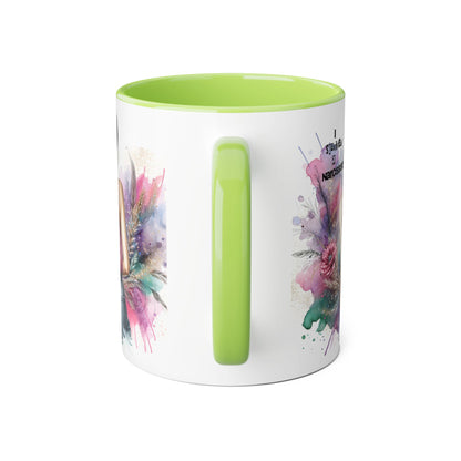 Artistic Narcissist Mug - 11oz Coffee Cup, Unique Gift, Inspirational Quote, Floral Design, Perfect for Friends & Family