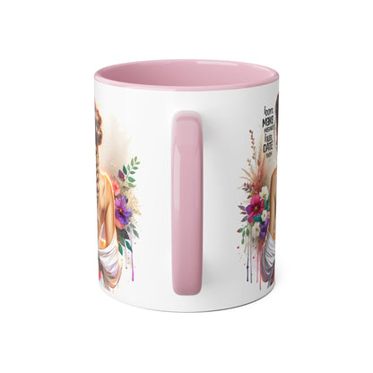 I Don't Make Mistakes, I Date Them Elegant Floral Accent Mug - Inspirational Quote Gift, Wedding, Home Décor, Coffee Cup, Tea Mug, Birthday Present