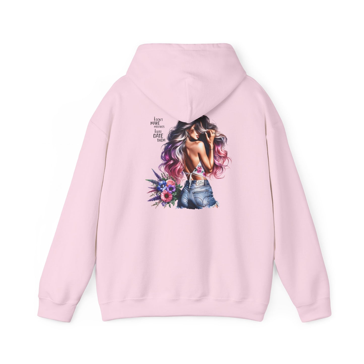 I Don`t  Make Mistakes, I Just Date Them Bohemian Floral Art Hoodie - Cozy Unisex Sweatshirt, Casual Wear, Gift for Her, Spring Fashion