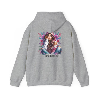 1-800-Boys-Lie Colorful Graphic Hoodie: Fashionable Sweatshirt for Art Lovers, Unisex Casual Wear, Gift for Birthdays, Holidays, Style Statement