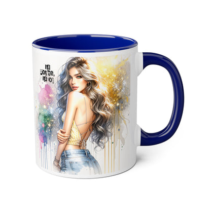 It's Not Me, It's You Humoristic Artistic Accent Mug, Inspirational Coffee Cup, Unique Gift for Artists, Motivational Mug, Colorful Drinkware, Pour Your Passion