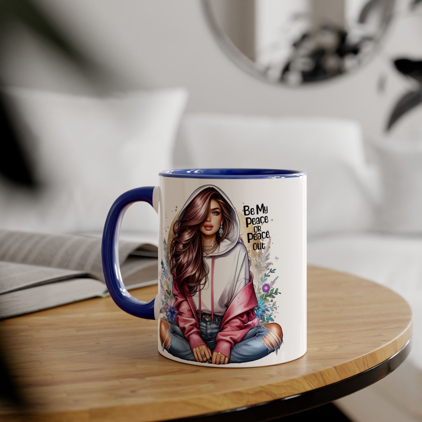 Be My Peace or Peace Out Accent Mug