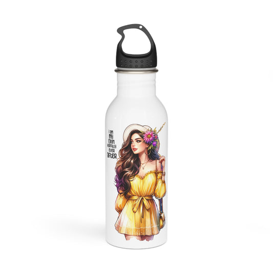 I Am My Own Happily Ever After Stylish Stainless Steel Water Bottle | Eco-Friendly & Reusable | Perfect for Gifts, Hiking, Gym, Yoga, Travel