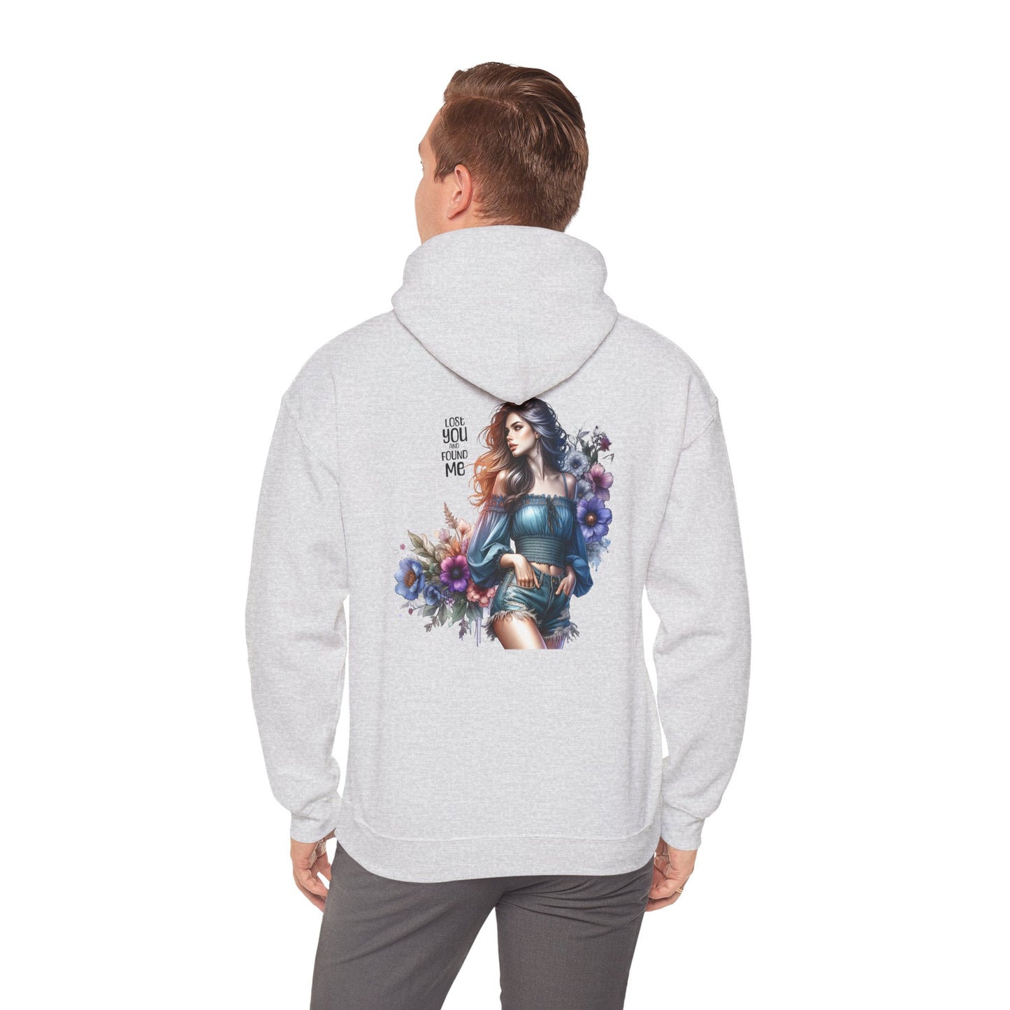 Breakup Hoodie - Unisex Hooded Sweatshirt Lost You and Found Me Design