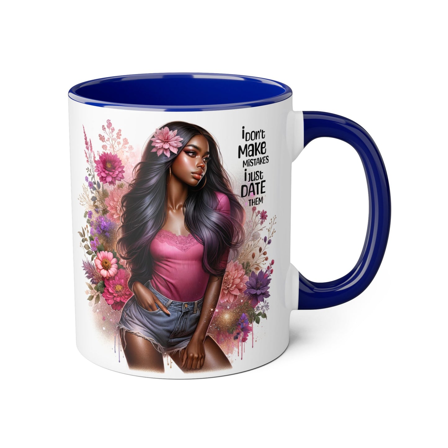I Don't Make Mistakes, I Date Them Accent Mug