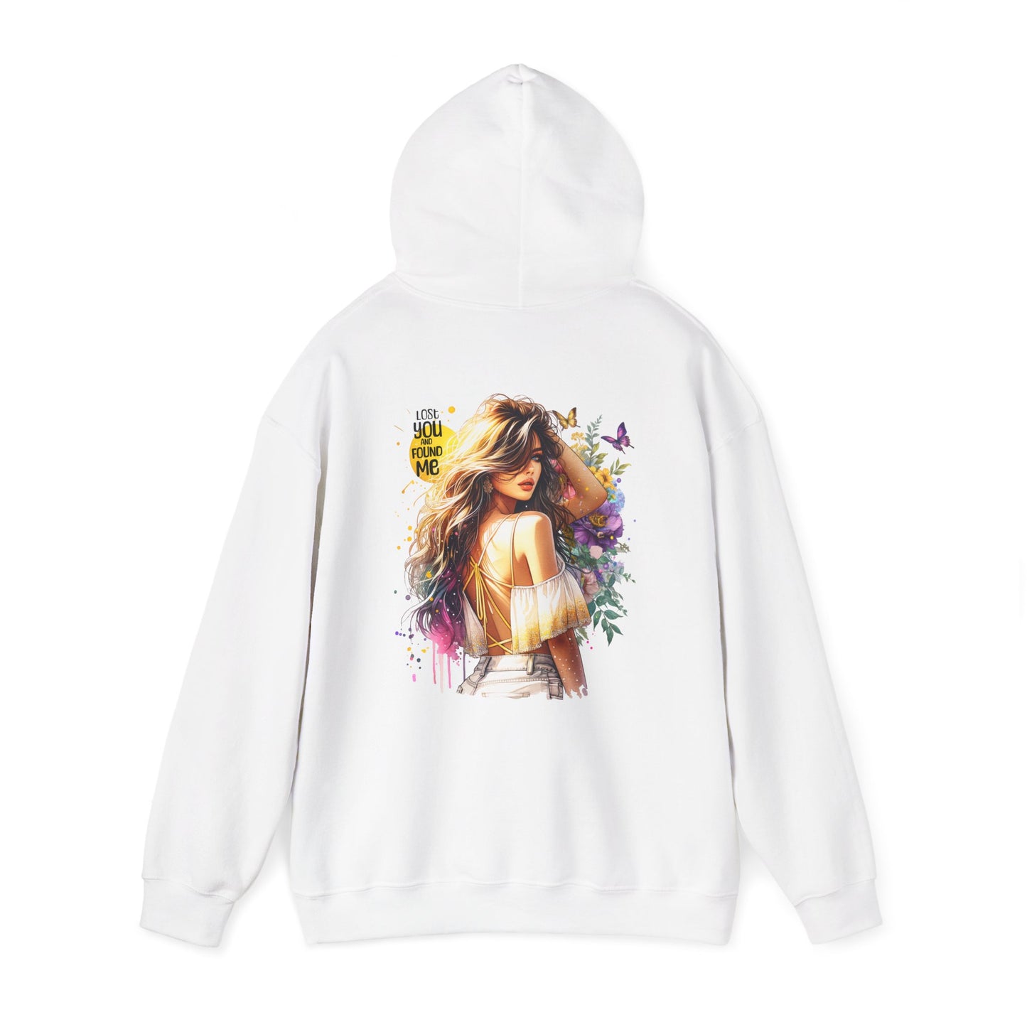 Breakup Hoodie - Unisex Hooded Sweatshirt Lost You and Found Me Design