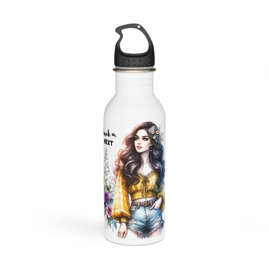 Thank U, Next Floral Motivational Water Bottle, Inspirational Gift for Her, Eco-Friendly Hydro Flask, Unique Art Design, Perfect for Fitness or [...]