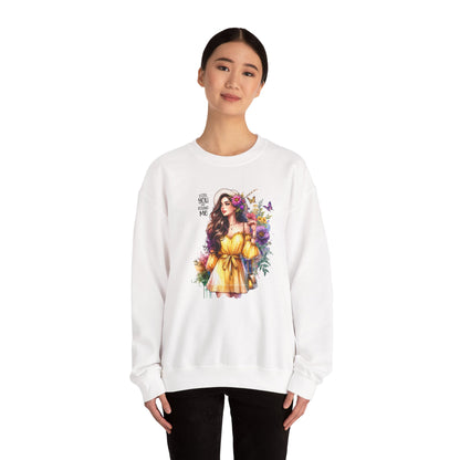 Lost You And Found Me Floral Art Crewneck Sweatshirt, Cozy Unisex Sweater, Gift for Her, Spring Fashion, Inspirational Apparel