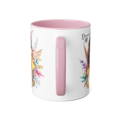 Divorced AF Accent Mug, Empowering Coffee Cup, Self-Love Gift for Her, Unique Birthday Present, Motivational Drinking Vessel