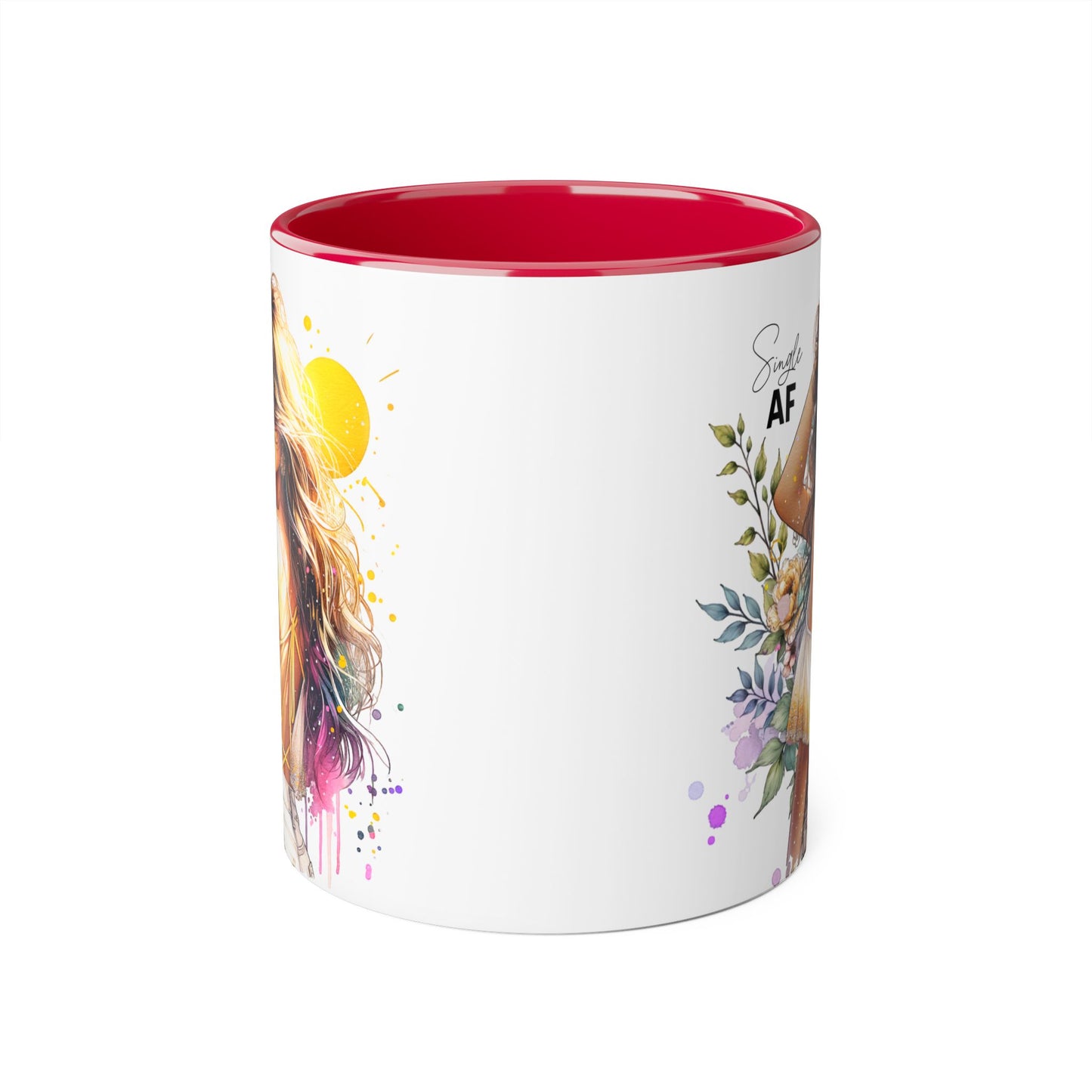 Single AF Chic Single AF Mug | Trendy Coffee Cup for Single Mood | Perfect Gift for Friends, Birthdays, Housewarming, Inspirational Decor