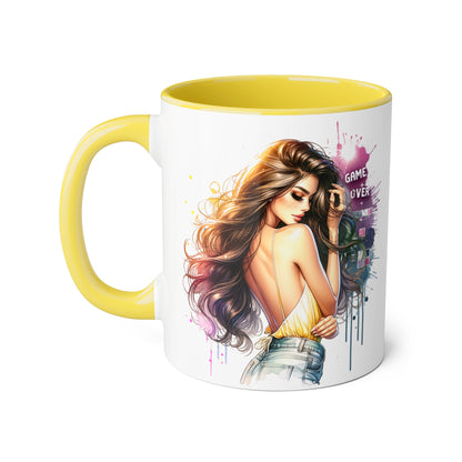 Vibrant Artist Accent Mug - Perfect for Coffee Lovers, Unique Gift Idea, Trendy Drinkware, Stylish Home Decor, Birthday or Celebration