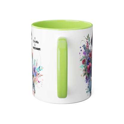 Floral Art Accent Mug - Stay Wild & Nameless, Bohemian Coffee Cup, Floral Gift for Her, Unique Home Decor, Mug for Tea Lovers