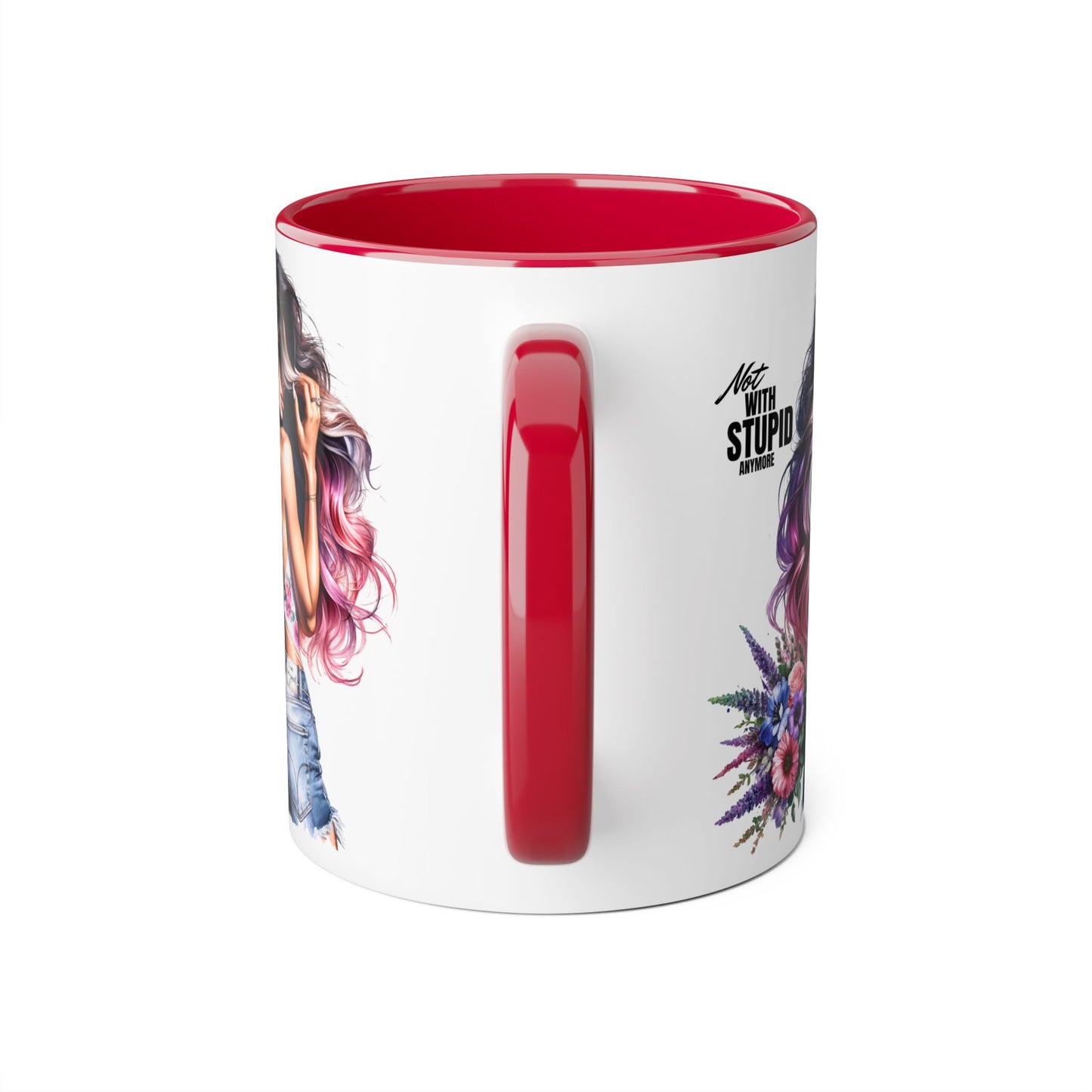 Mug - Not With Stupid Anymore Humoristic 11oz Accent Mug