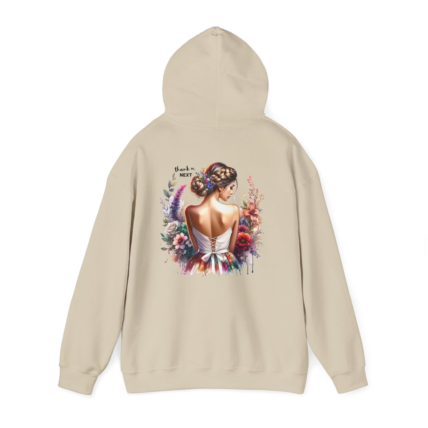 Thank U, Next Elegant Floral Hoodie for Women - Cozy Unisex Sweatshirt for Everyday Wear, Gift for Her, Art-Inspired Sweatshirt, Fashionable [...]