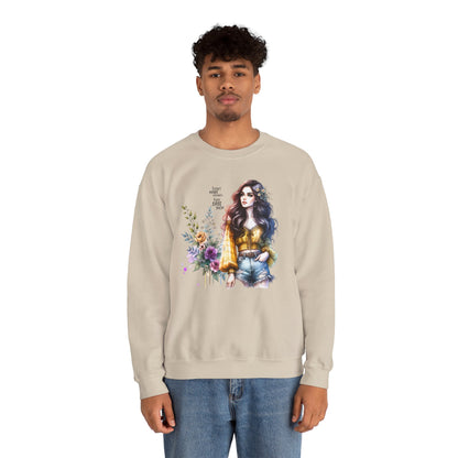 I Don't Make Mistakes, I Just Date Them Floral Graphic Crewneck Sweatshirt, Cozy Casual Wear, Boho Sweatshirt, Gift for Her, Fall Fashion Must-Have