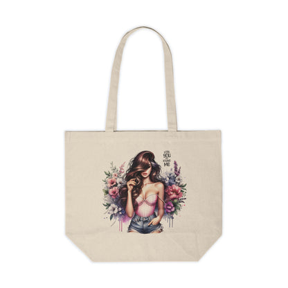 Lost You and Found Me Stylish Floral Canvas Tote Bag - Perfect for Shopping, Beach Days, Gifts & Eco-Friendly Living