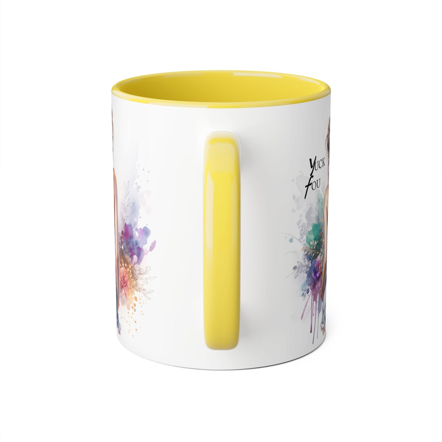 Yuck Fou Chic Coffee Mug, Stylish Drinkware, Gift for Friends, Art Mug, Inspirational Quote Mug, Unique Kitchen Decor, Fun Gift Idea