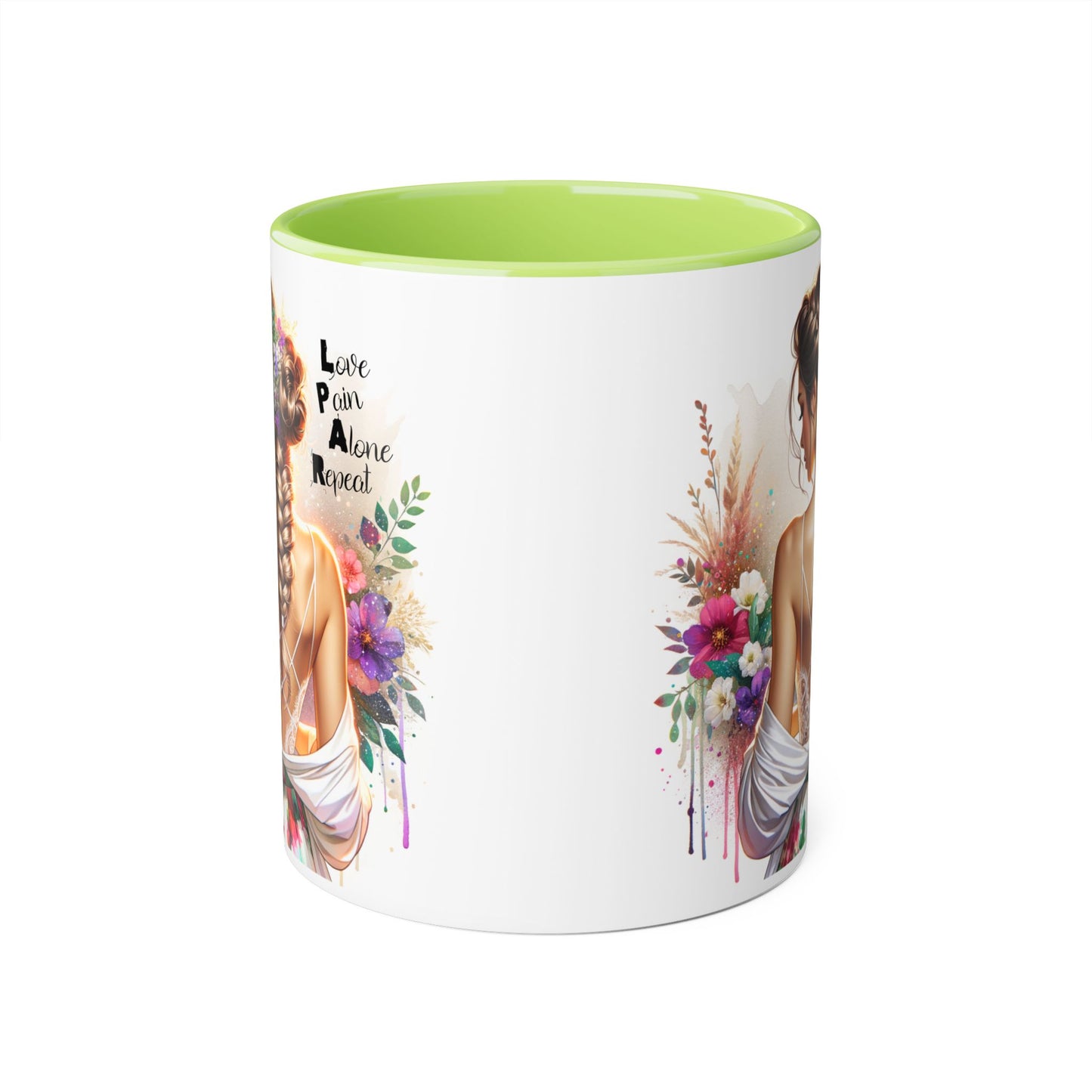 Inspirational Accent Mugs for Coffee Lovers, Beautiful Art, Gift for Friends, Motivational Quotes, Home Decor, Unique Office Mugs