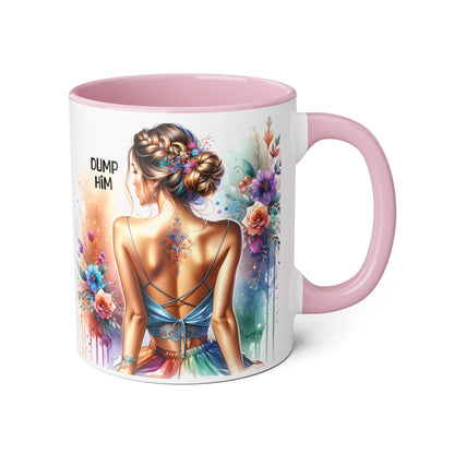 Dump Him Accent Mug