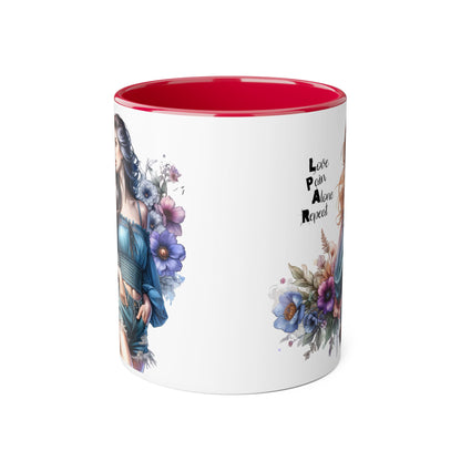 Bohemian Accent Mug, 11oz - Perfect Gift for Art Lovers, Home Decor, Coffee, Tea, Inspirational Quotes, Unique Artwork