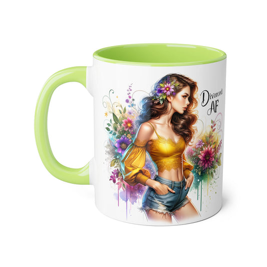 Divorce Celebration Mug | Unique Gift for Divorced Women | Affirmation Coffee Cup | Floral Design | Self-Love Reminder | Funny Divorce Gift