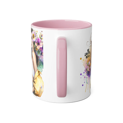 It's Not Me, It's You Humoristic Floral Accent Mug - Stylish Gift for Coffee Lovers, Art Mug, Flower Design, Motivational Quote, Unique Tea Cup
