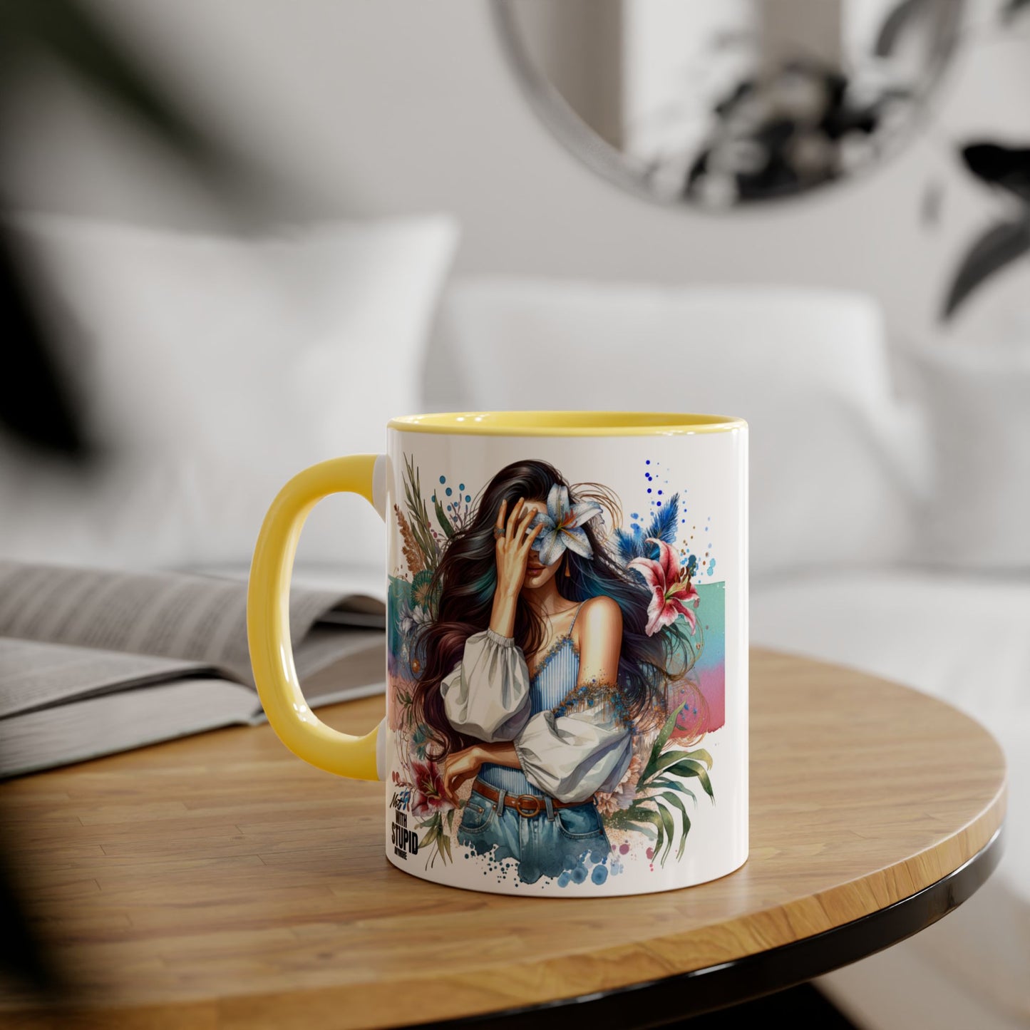 Mug - Not With Stupid Anymore Humoristic 11oz Accent Mug