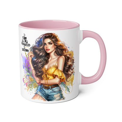 Funny Accent Mug - My Taste in Men is Probably a Disability Humor 11oz Cup