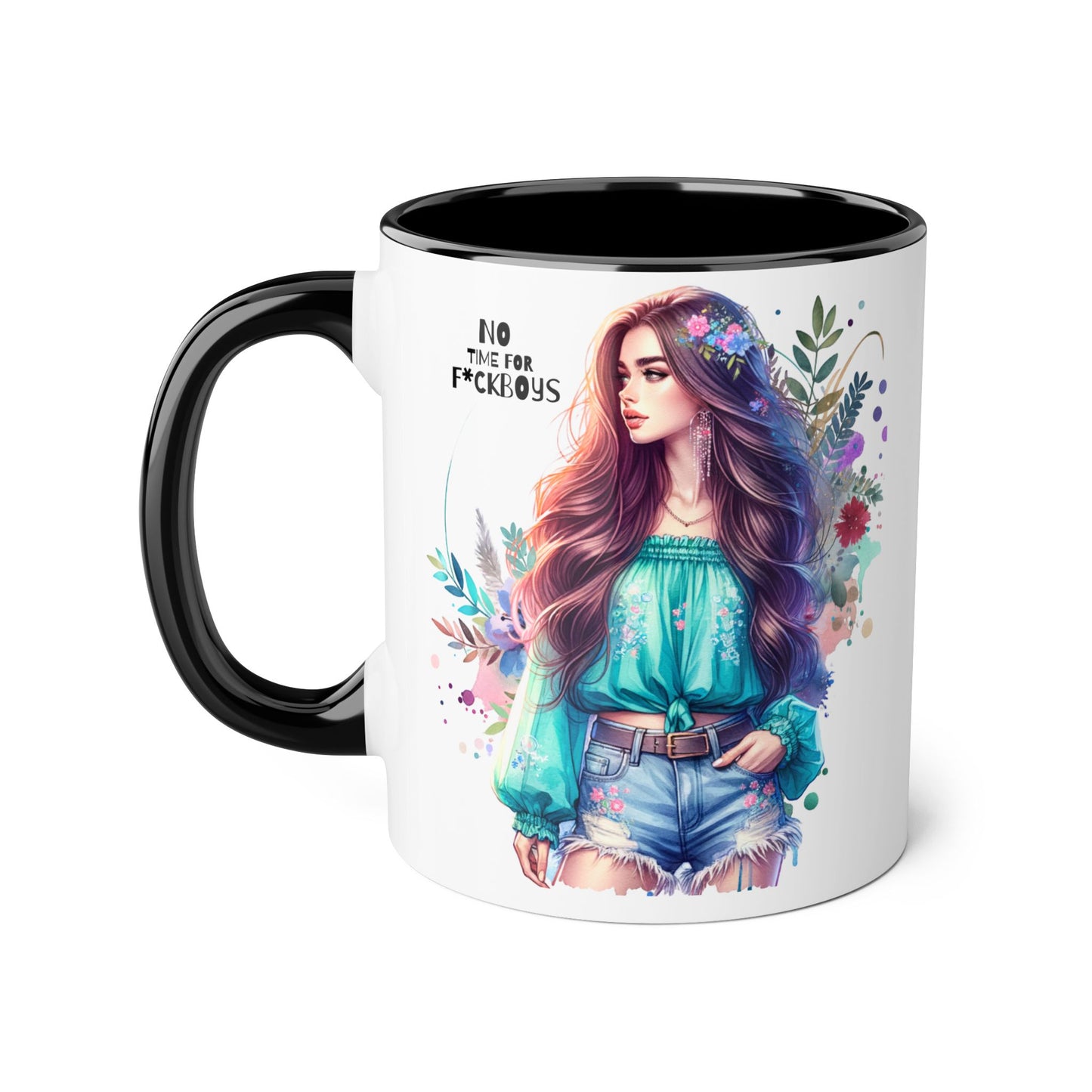 Funny Accent Mug - No Time For F*boys 11oz
