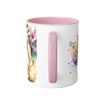 Chic Accent Coffee Mug - Stylish Floral Design, Perfect for Gift Giving, Motivational, Home Decor, Unique Drinkware