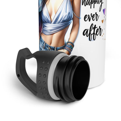 Motivational Stainless Steel Water Bottle - "I Am My Own Happily Ever After"