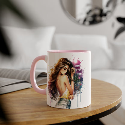 Vibrant Artist Accent Mug - Perfect for Coffee Lovers, Unique Gift Idea, Trendy Drinkware, Stylish Home Decor, Birthday or Celebration