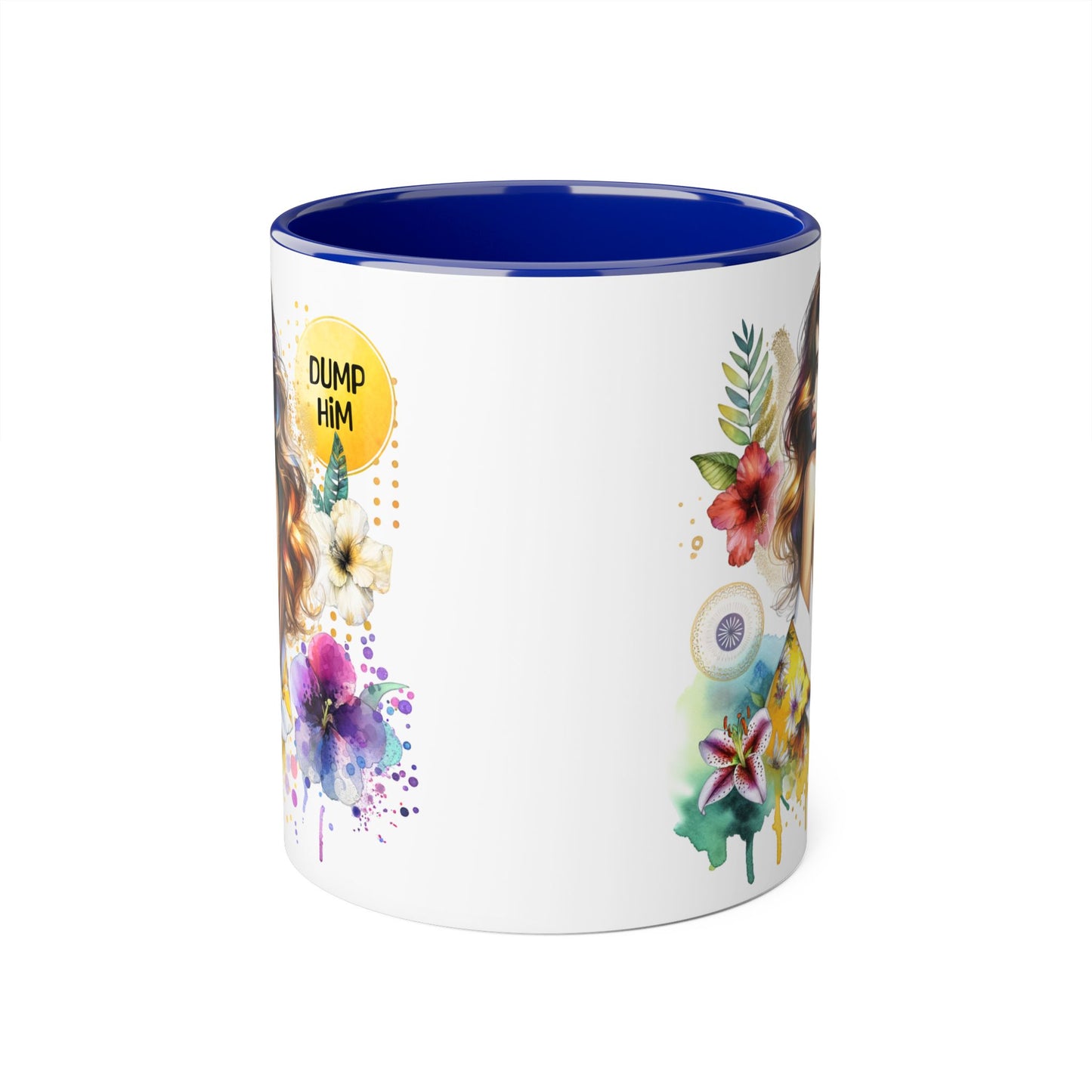 Colorful Inspirational Accent Mugs | Perfect Gift for Self-Love, Friendship, or Breakup Support