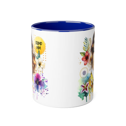 Colorful Inspirational Accent Mugs | Perfect Gift for Self-Love, Friendship, or Breakup Support