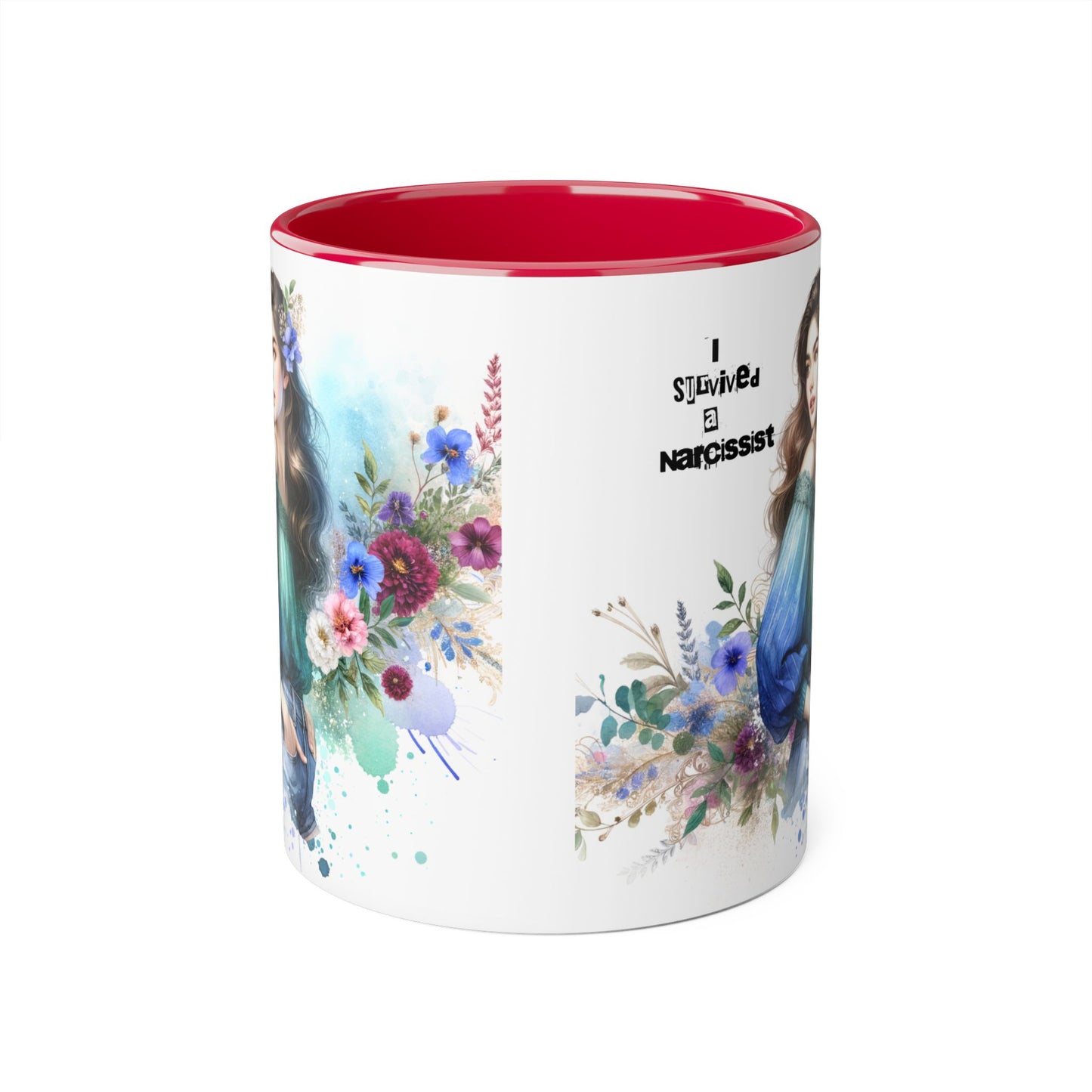 Survivor Accent Mug, Inspirational Gift Mug, Unique Art Coffee Cup, Self-Care Mug for Her, Perfect for Friendship, Recovery Gift