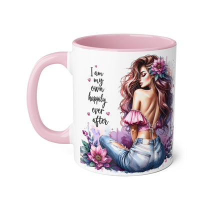I Am My Own Happily Ever After Empowering Self-Love Accent Mug - 11oz