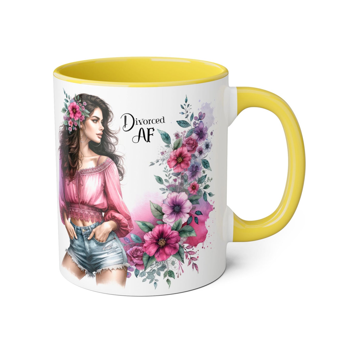 Stylish Floral Accent Mug, Perfect Gift for Divorced Friends, Motivational Coffee Cup, Unique Home Decor, Self-Love Reminder, Fun [...]