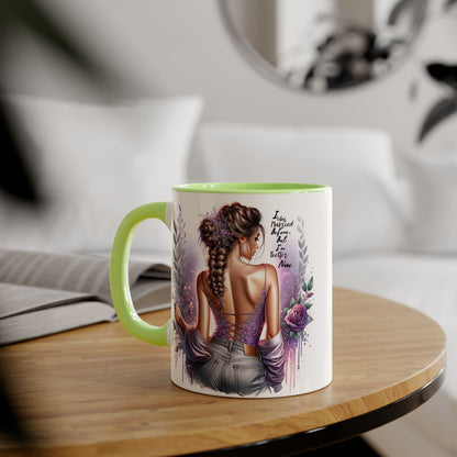 I Was Married Before But I'm Better Now Humoristic Elegant Art Mug, Inspirational Coffee Cup, Stylish Beverage Holder, Gift for Her, Floral Decor