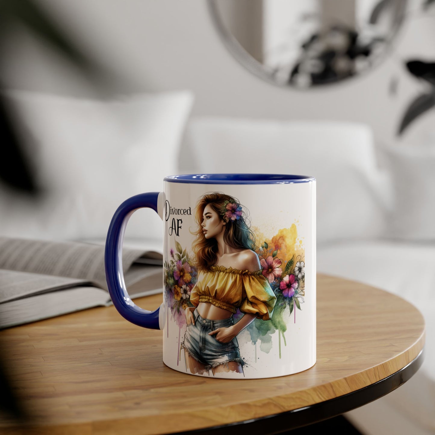 Empowering Divorced AF Accent Mug | Inspirational Coffee Cup for Fostering Positivity, Self-Care, Gifts for Newly Divorced, [...]