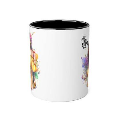Not With Stupid Anymore Humoristic 11oz Accent Mug