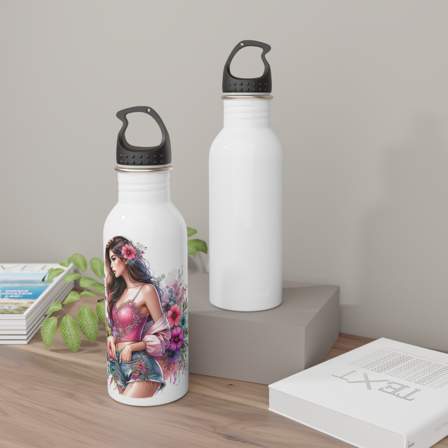 I Don't Make Mistakes, I Date Them Floral Stainless Steel Water Bottle - Quirky Eco-Friendly Hydration, Stylish Travel Mug, Fitness Accessory, Fun Gift for Her, Summer [...]