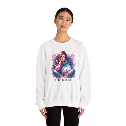 Chic Graphic Crewneck Sweatshirt - 1-800-BOYS-LIE, Cozy Sweatshirt, Fashion Sweatshirt, Casual Wear, Unique Gift, Trendy Outfit