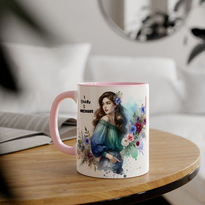 Survivor Accent Mug, Inspirational Gift Mug, Unique Art Coffee Cup, Self-Care Mug for Her, Perfect for Friendship, Recovery Gift